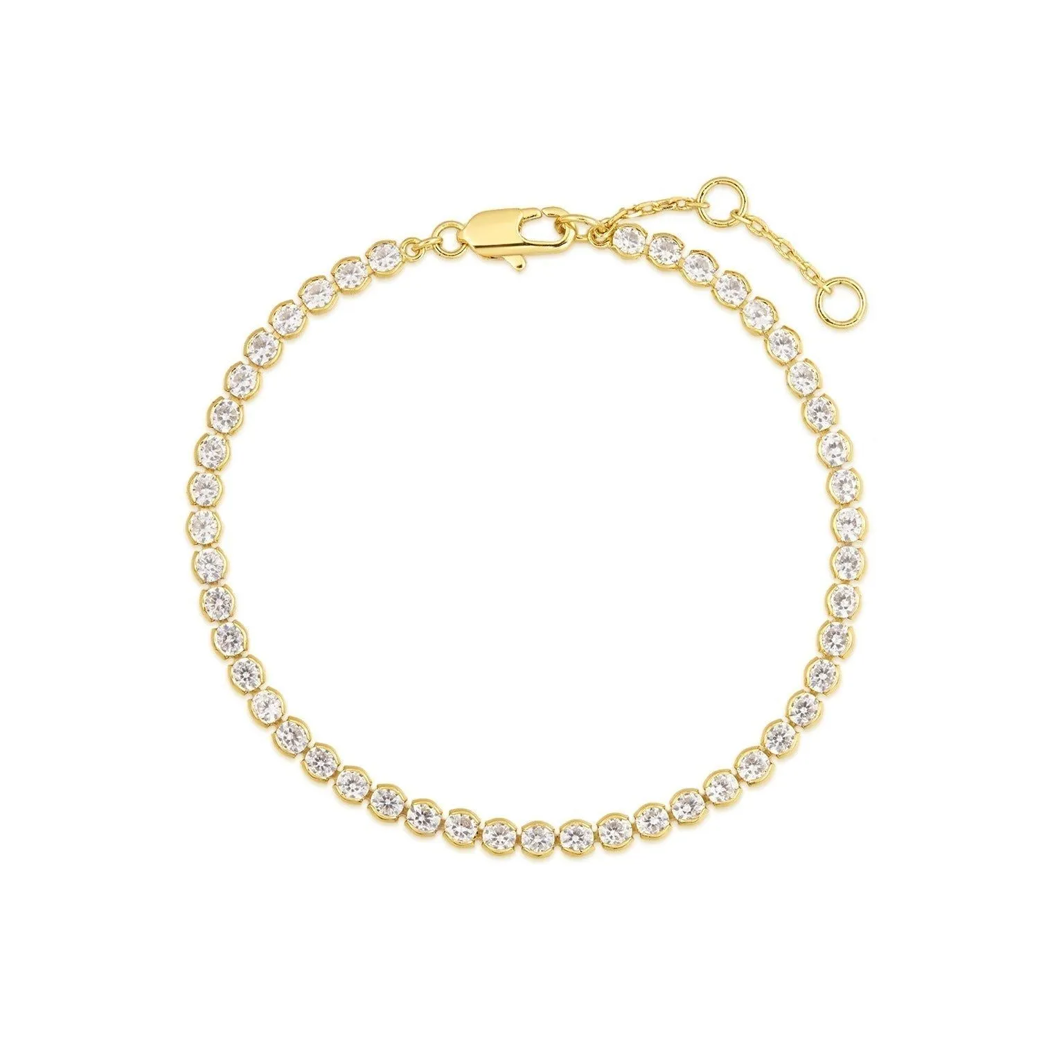 Round CZ Tennis Bracelet