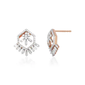 Scatter Waltz Hexa Diamond Earrings