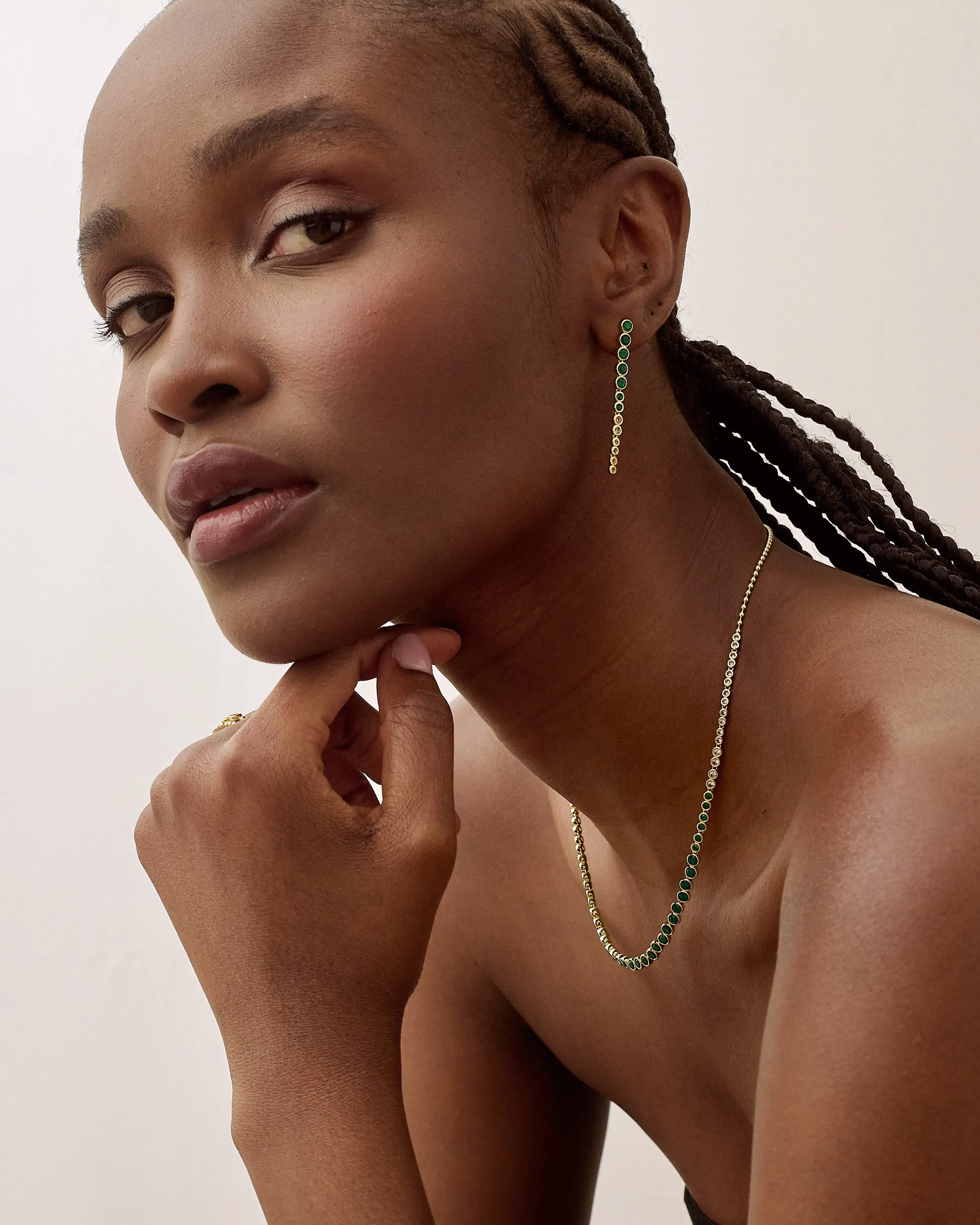 Serena Tennis Drop Earrings