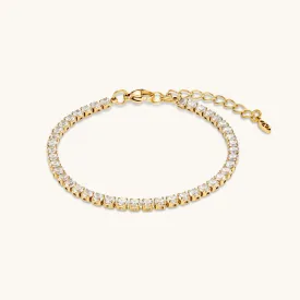 Tennis Chain Bracelet in Gold