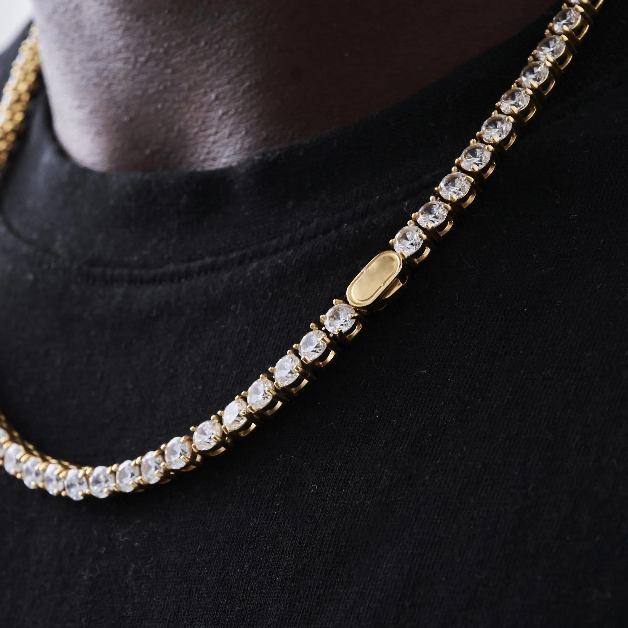 Tennis Chain (Gold) 5mm