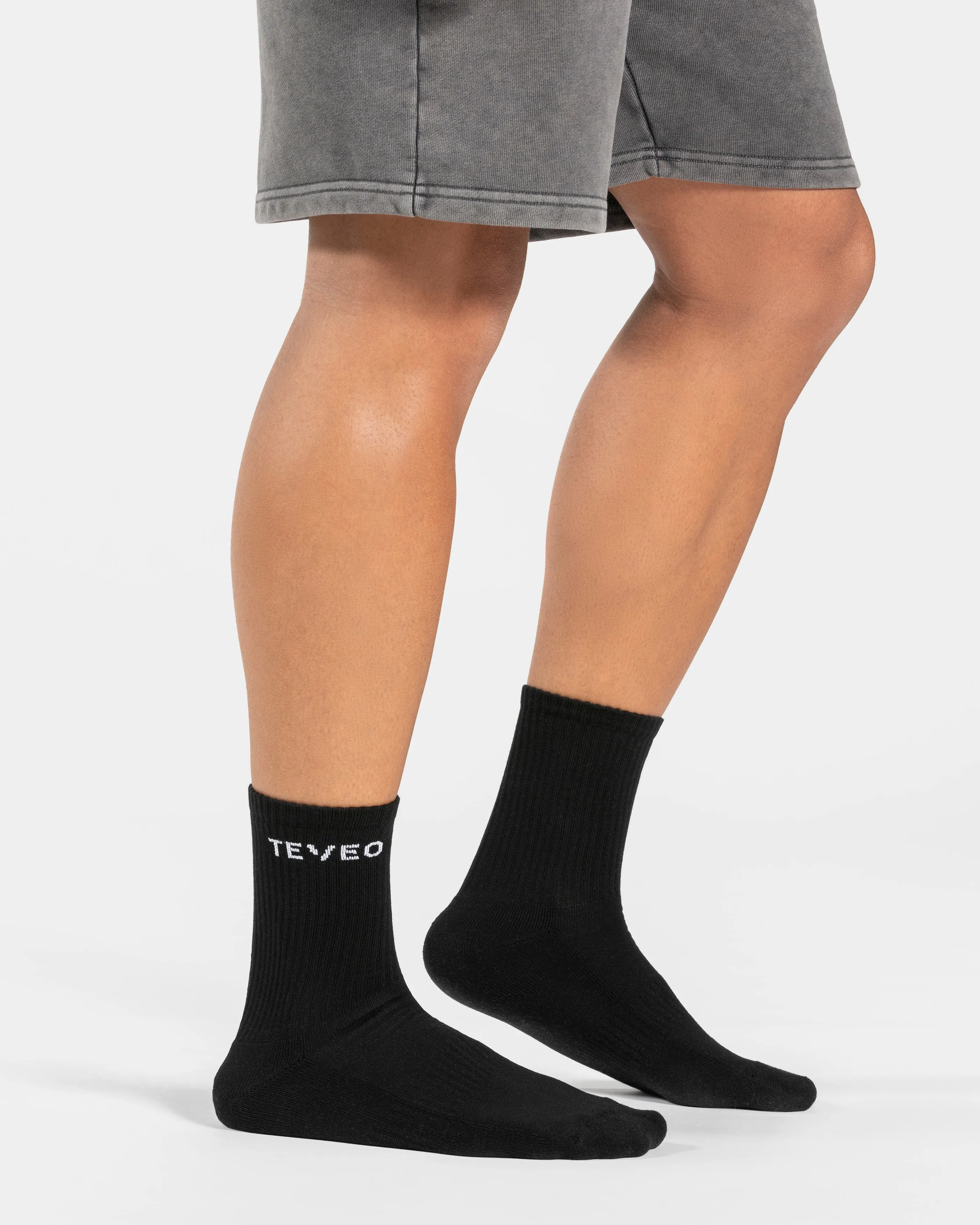 TEVEO Tennis Socken (2er) Herren "Schwarz"