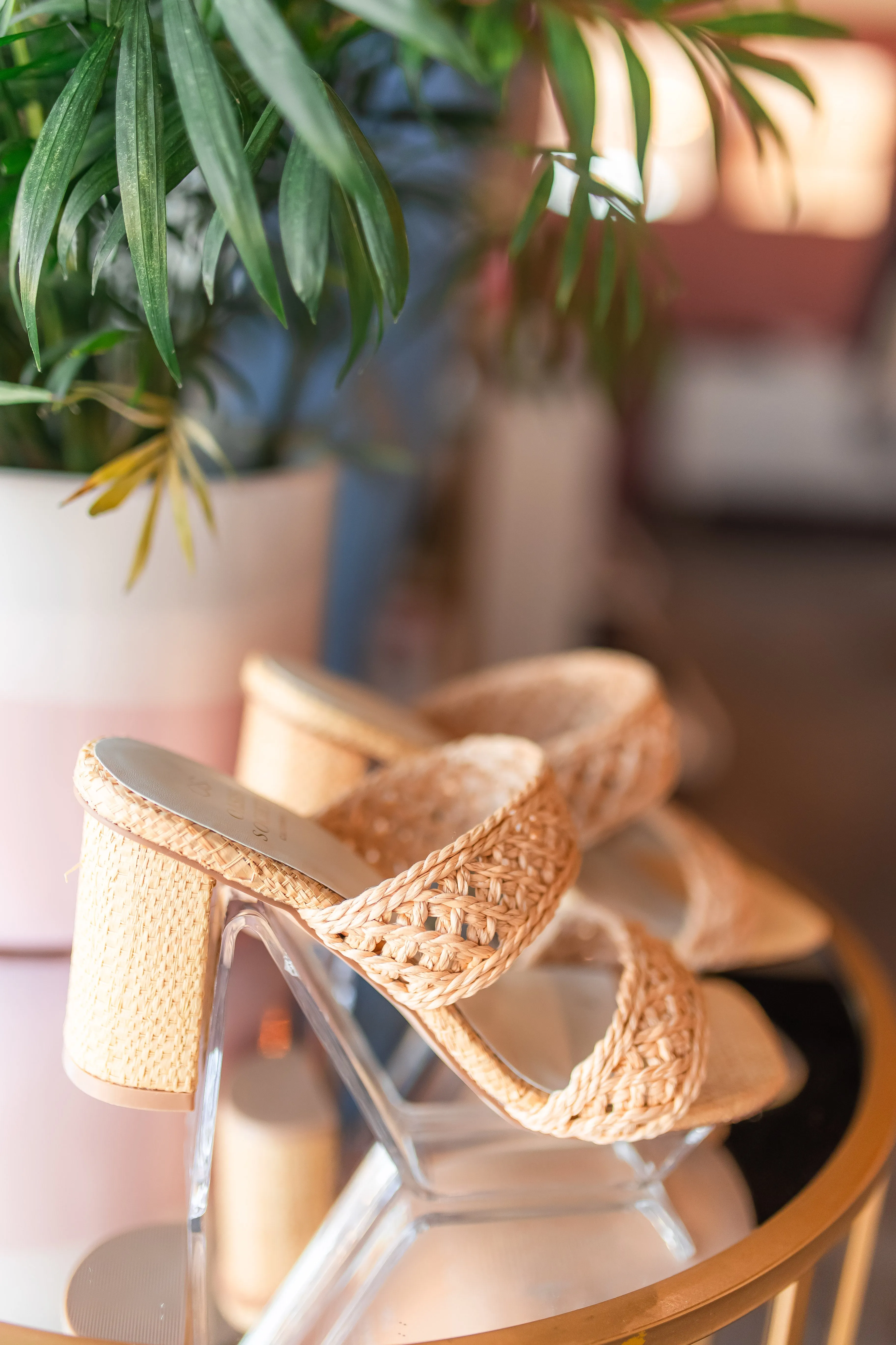 The Barbara Woven Double Band Heel