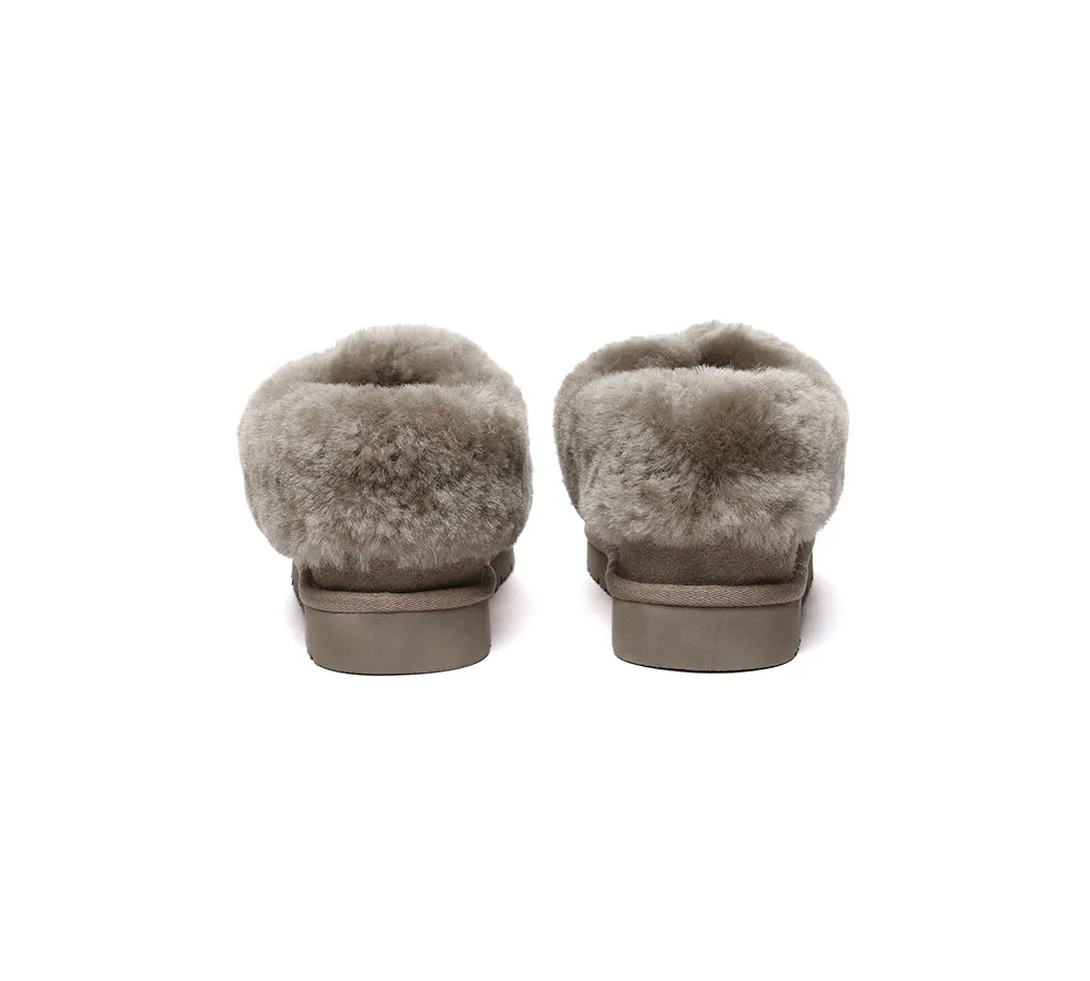 UGG Slippers Sheepskin Wool Ankle Booties Homey Special