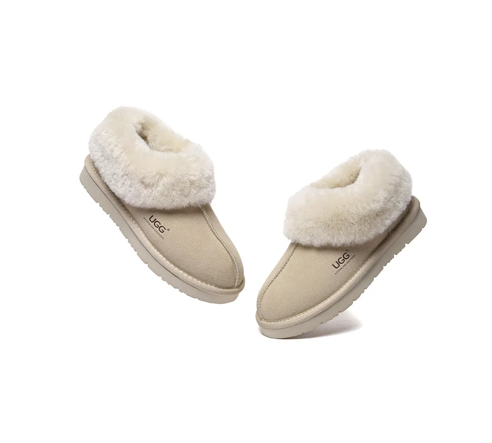 UGG Slippers Sheepskin Wool Ankle Booties Homey Special