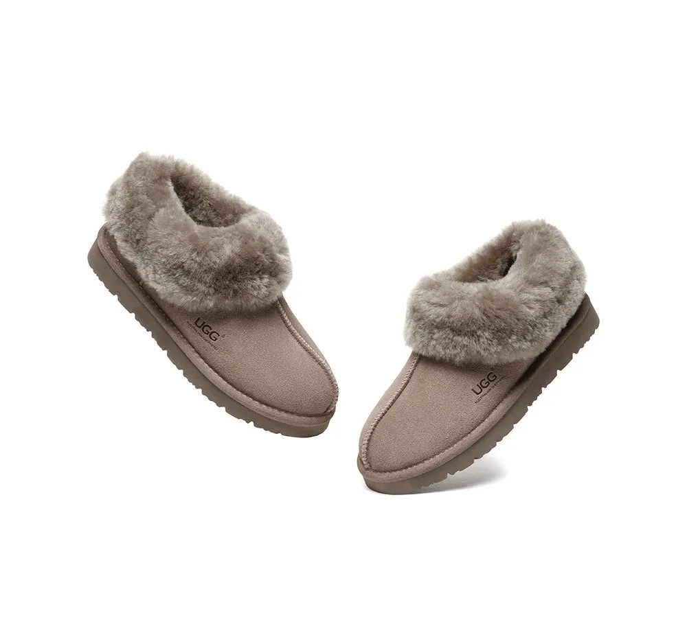 UGG Slippers Sheepskin Wool Ankle Booties Homey Special