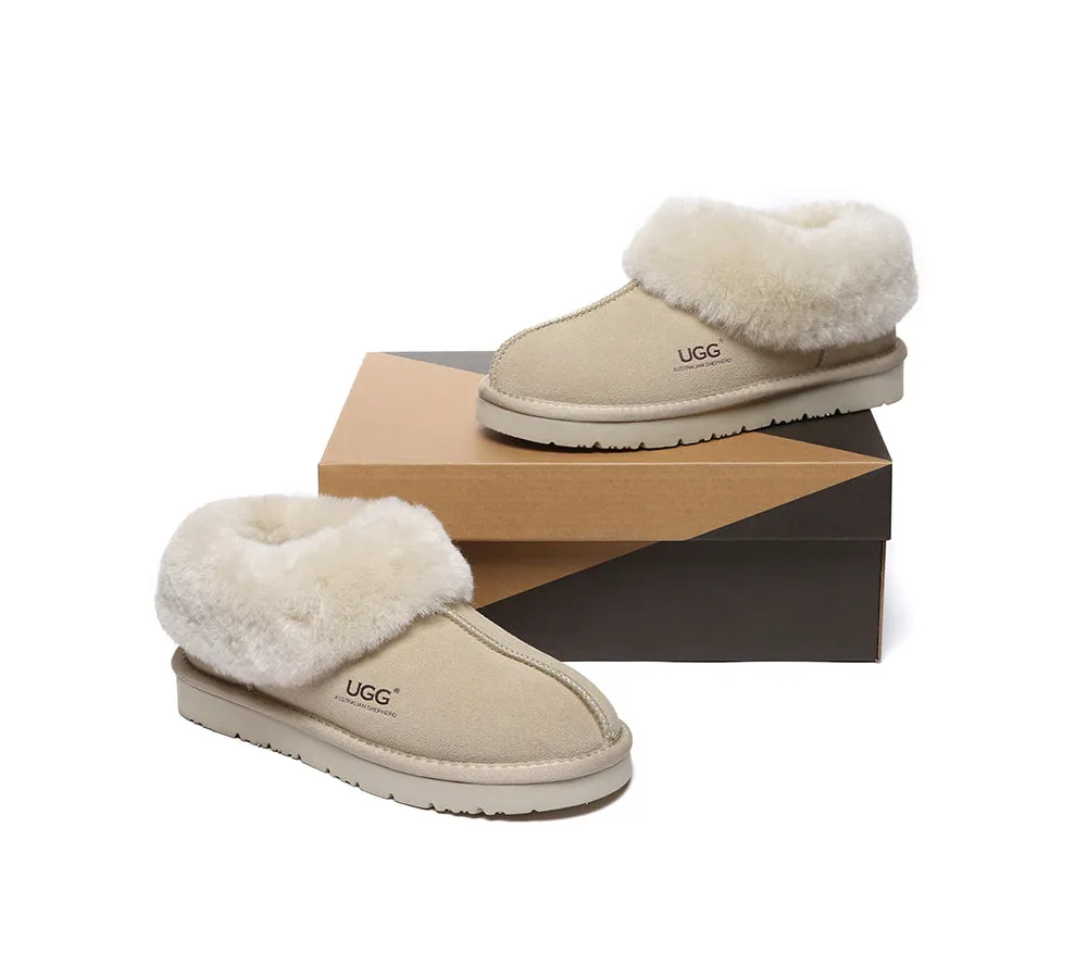 UGG Slippers Sheepskin Wool Ankle Booties Homey Special