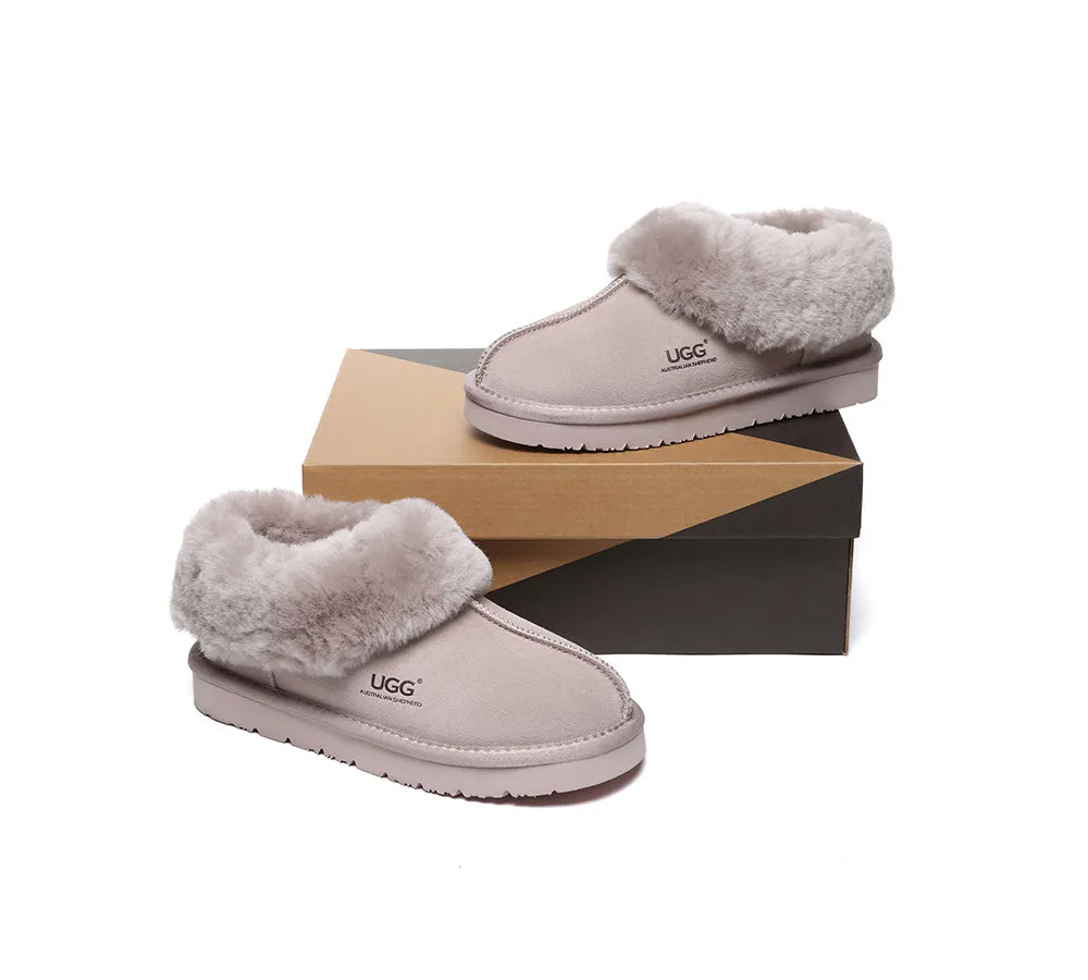 UGG Slippers Sheepskin Wool Ankle Booties Homey Special