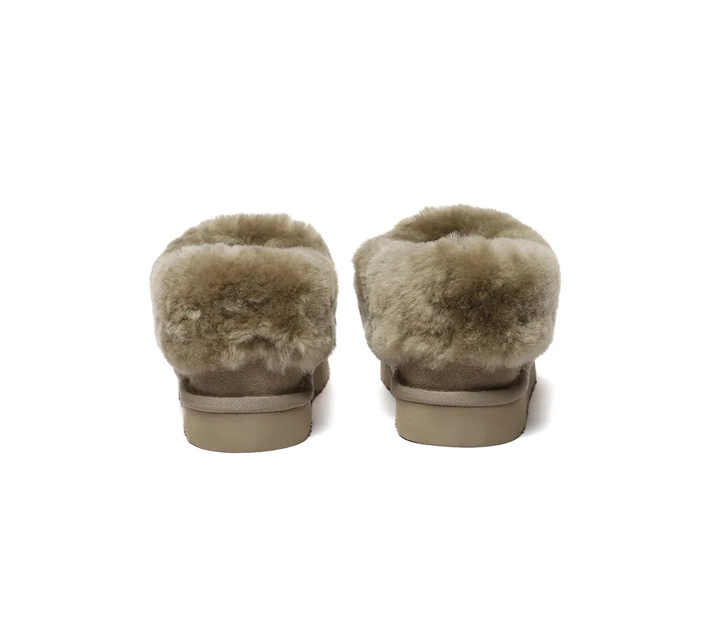 UGG Slippers Sheepskin Wool Ankle Booties Homey Special