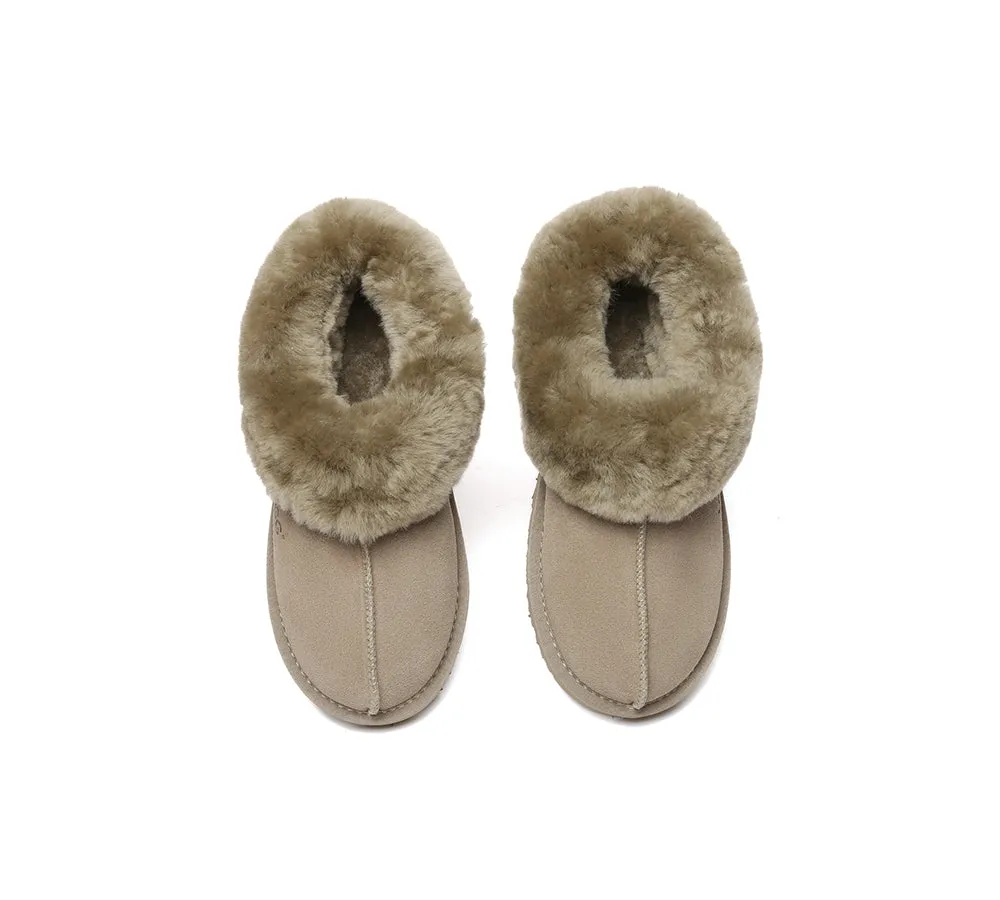 UGG Slippers Sheepskin Wool Ankle Booties Homey Special