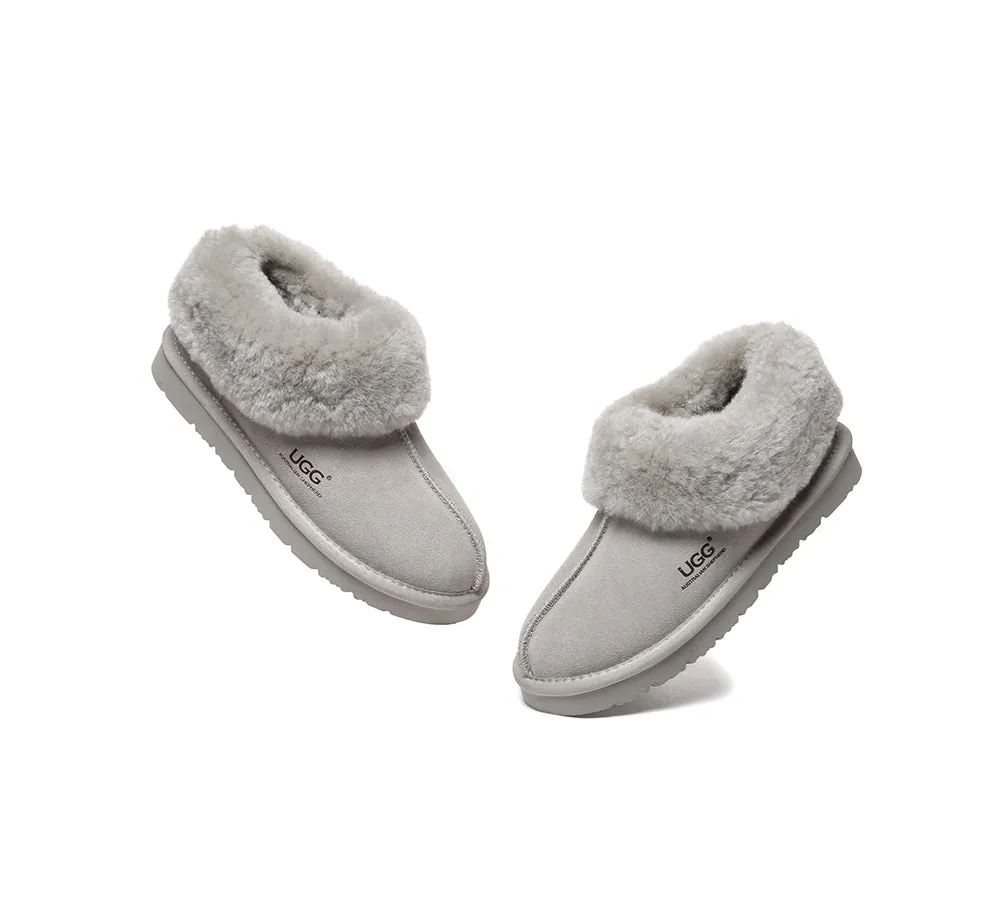 UGG Slippers Sheepskin Wool Ankle Booties Homey Special