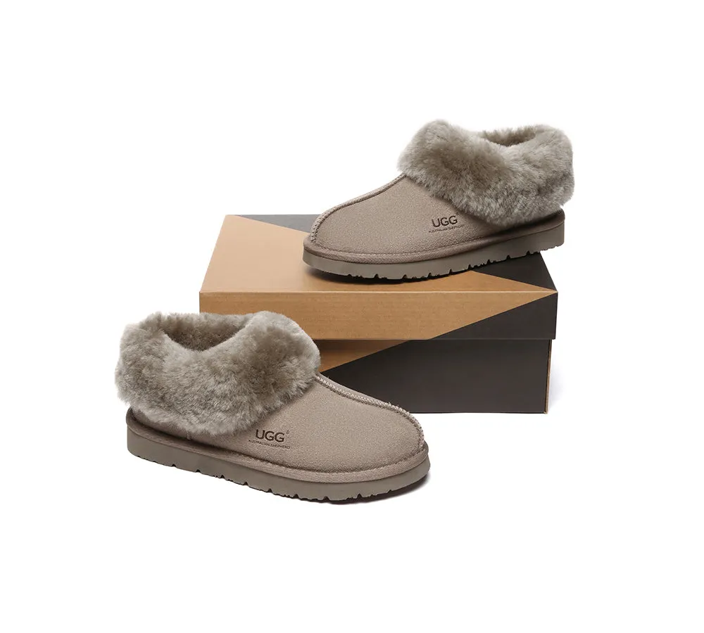 UGG Slippers Sheepskin Wool Ankle Booties Homey Special