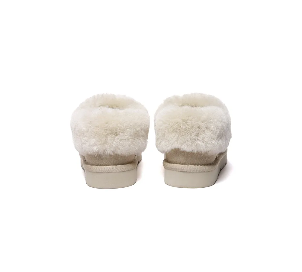 UGG Slippers Sheepskin Wool Ankle Booties Homey Special