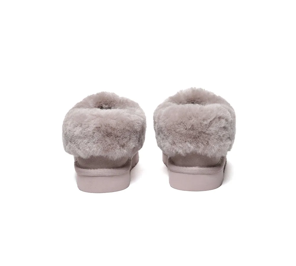 UGG Slippers Sheepskin Wool Ankle Booties Homey Special