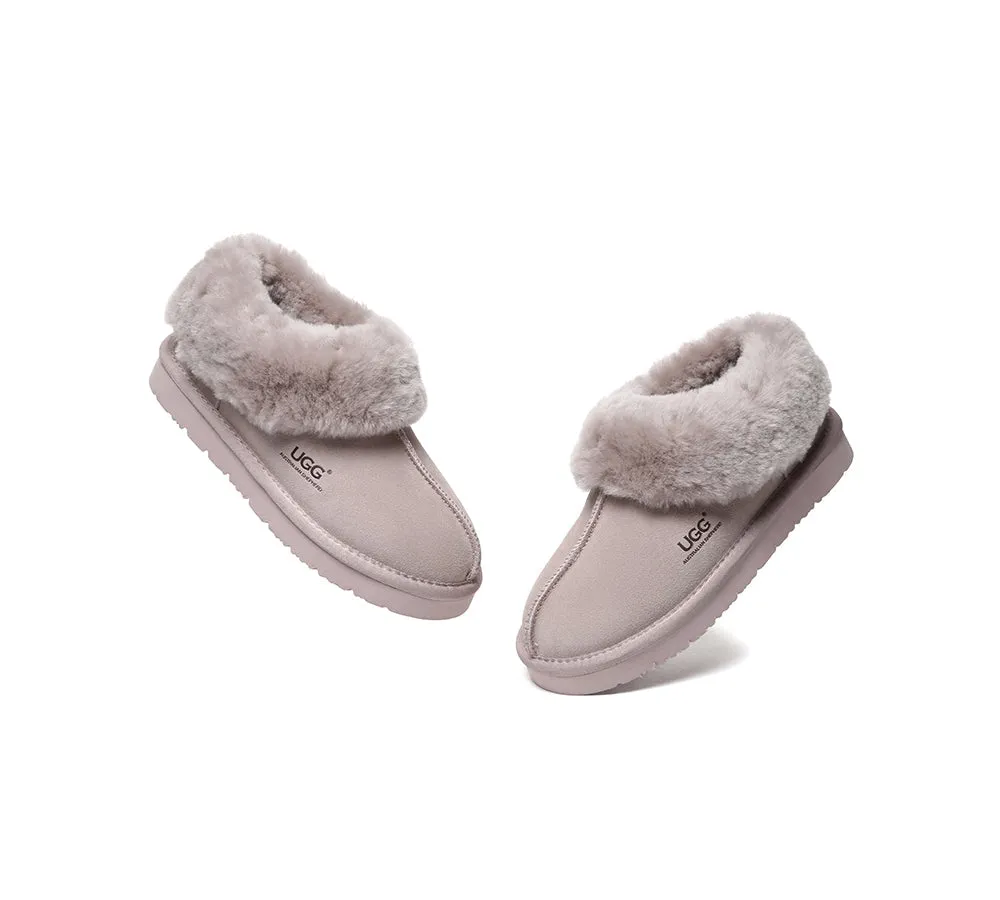 UGG Slippers Sheepskin Wool Ankle Booties Homey Special