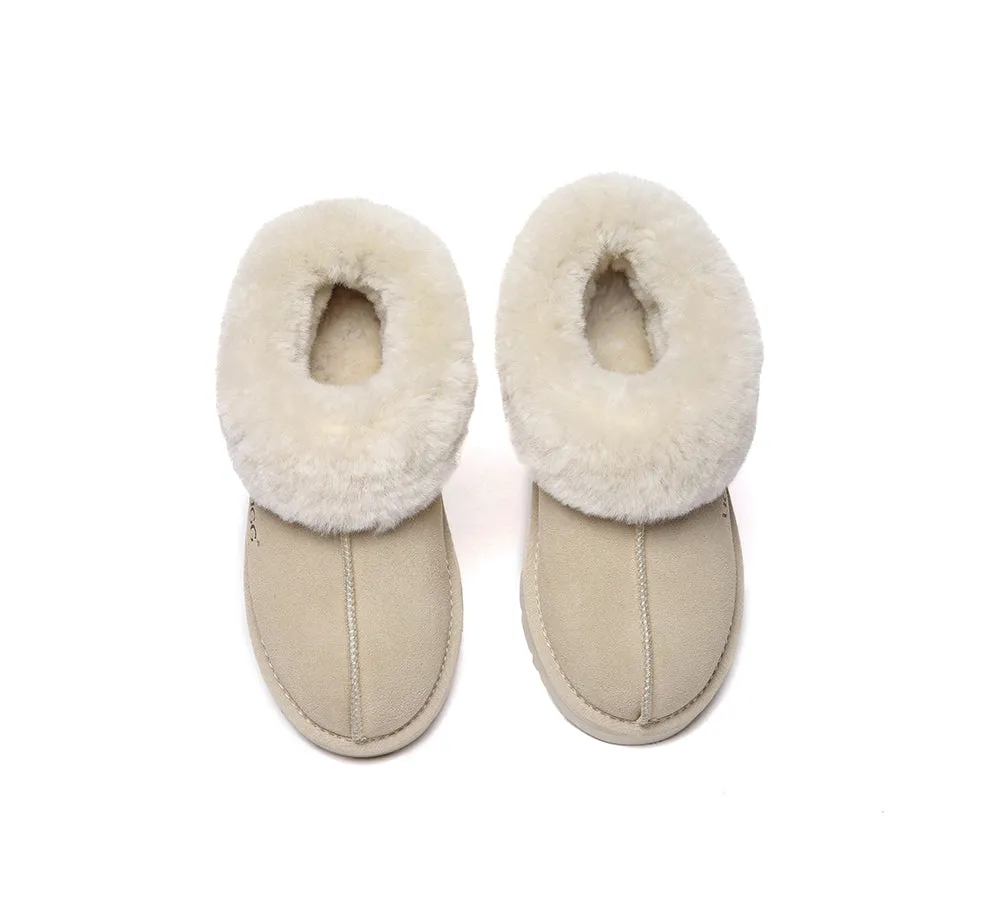 UGG Slippers Sheepskin Wool Ankle Booties Homey Special