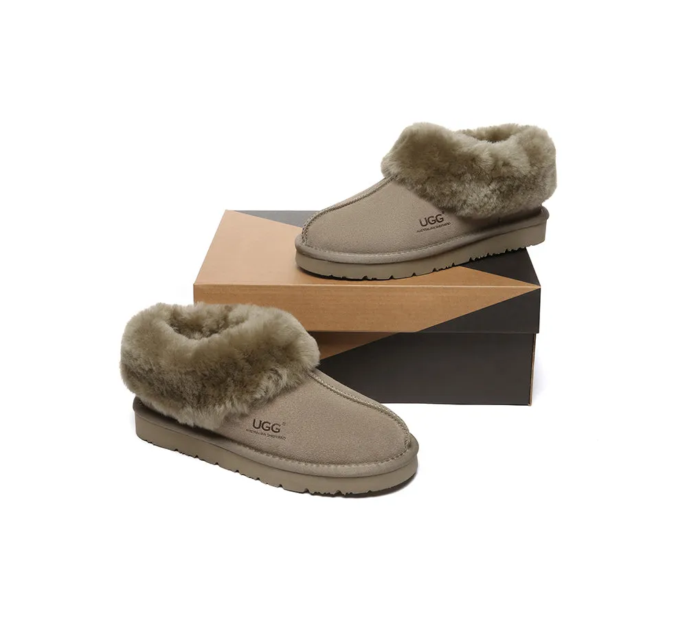 UGG Slippers Sheepskin Wool Ankle Booties Homey Special