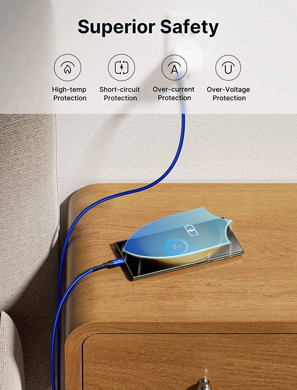 USB-A to C 3A Fast Charging Cable