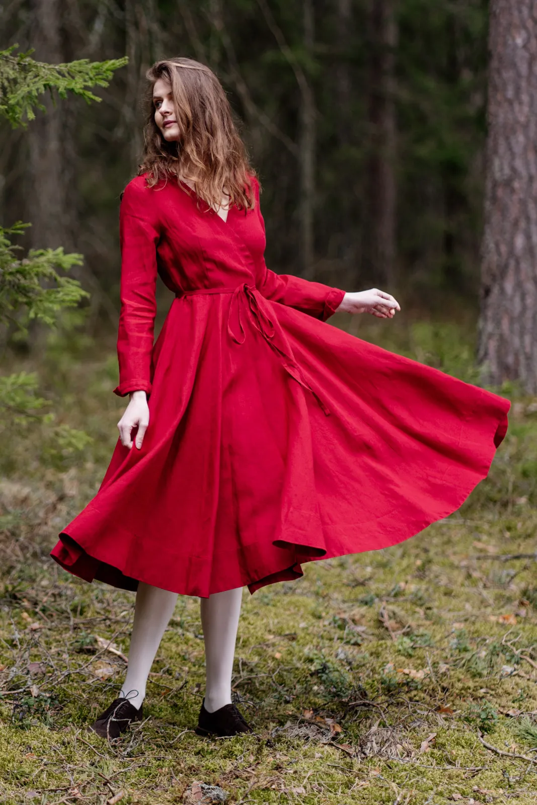 Wrap Dress, Long Sleeve